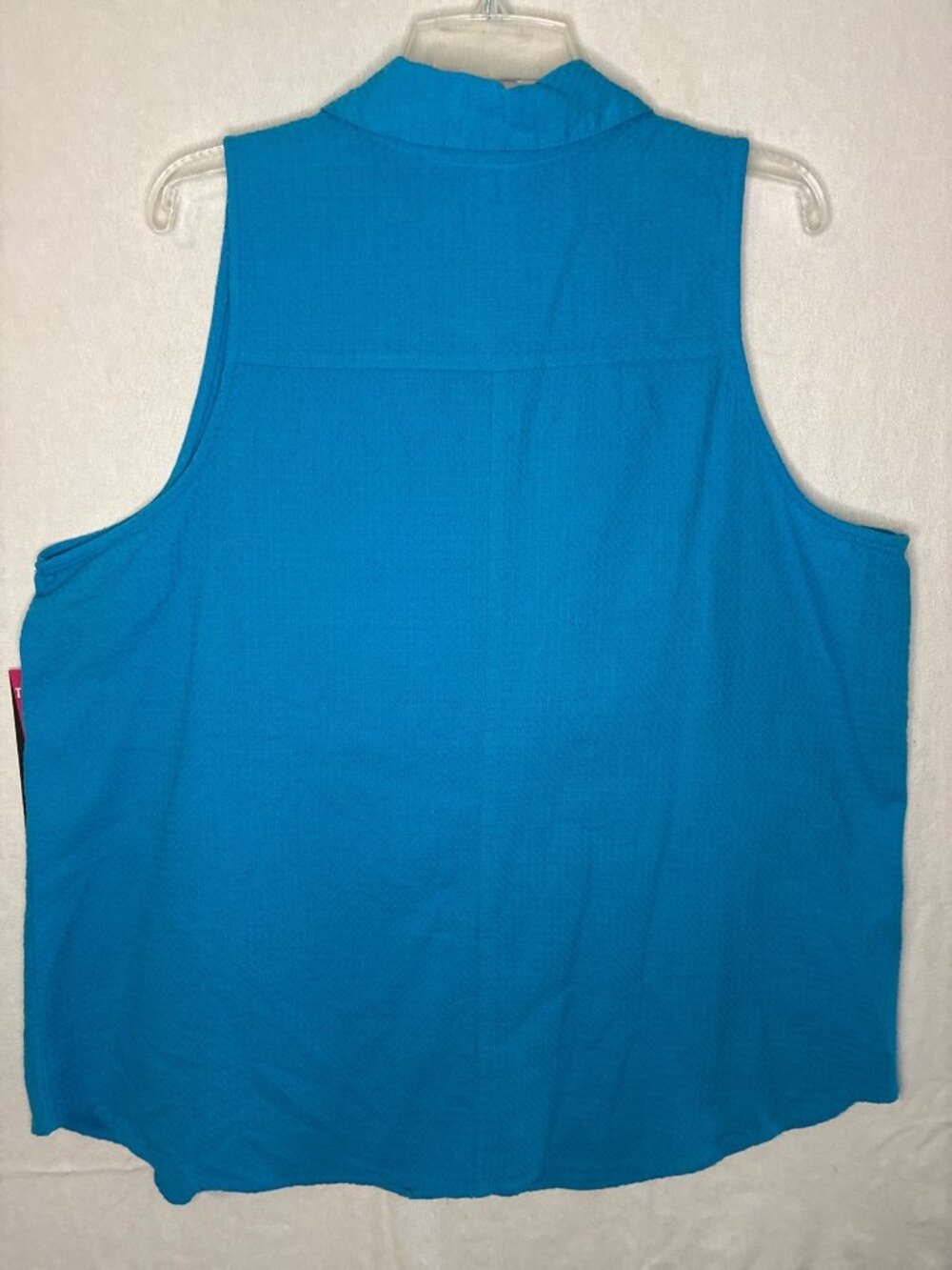 TeezHer XL Cornflower Blue Textured Cotton 2-Piece Tunic Capri Set NWT - Picture 8 of 15